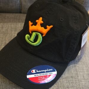 Champion Kids Black Hat with Orange and Green Crown-- DRAFT KINGS !
